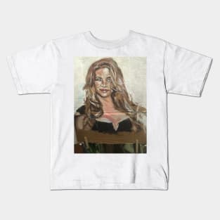 Kirstie Alley Portrait Kids T-Shirt